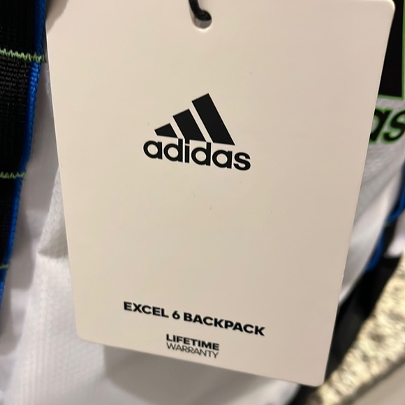 Adidas Excel 6 Backpack Book School Bag new fits 16” Laptop tech friendly - Picture 14 of 14